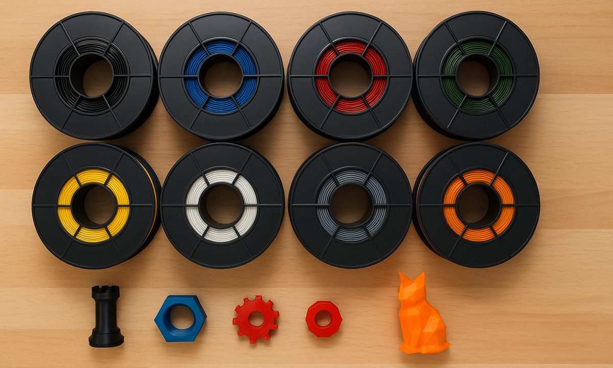 Qué material de impresión 3D elegir: PLA, PETG, ABS o resina