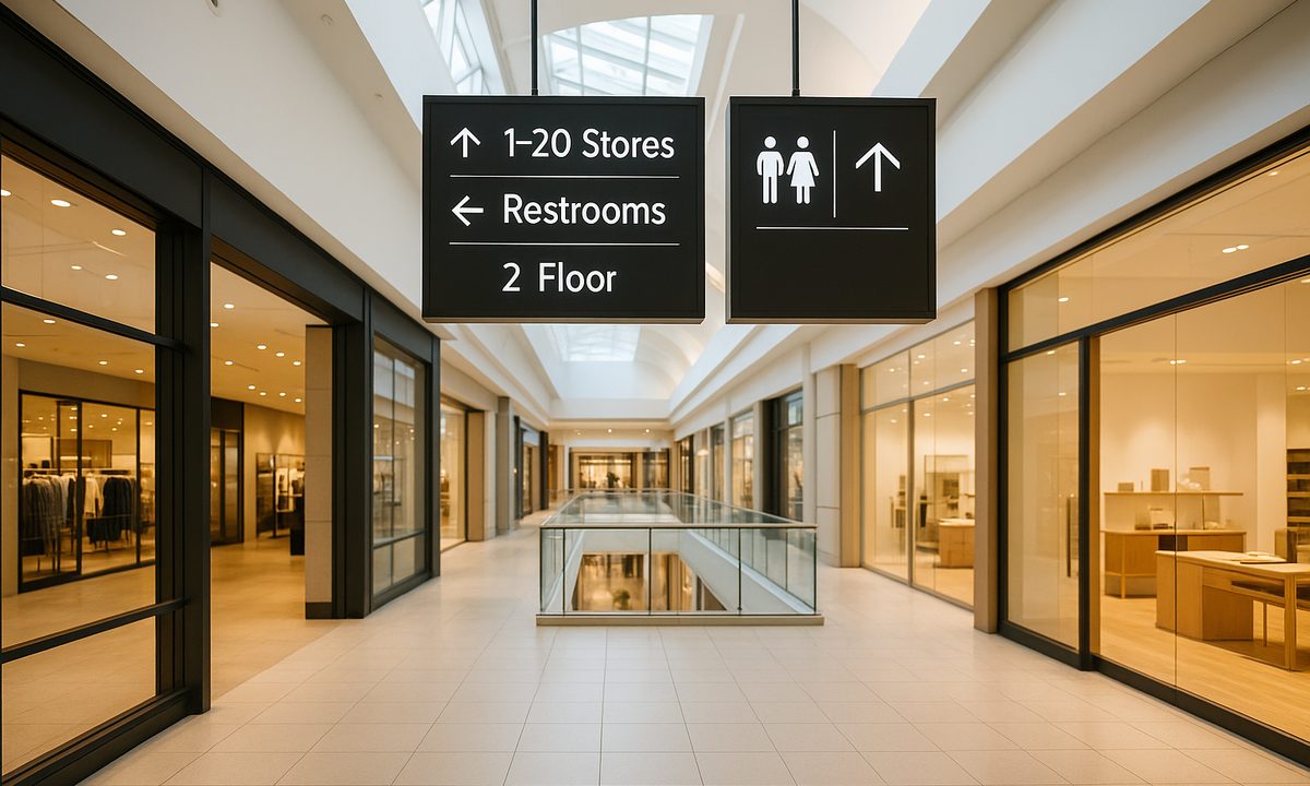Señalética de centros comerciales en Canarias: normas y precios