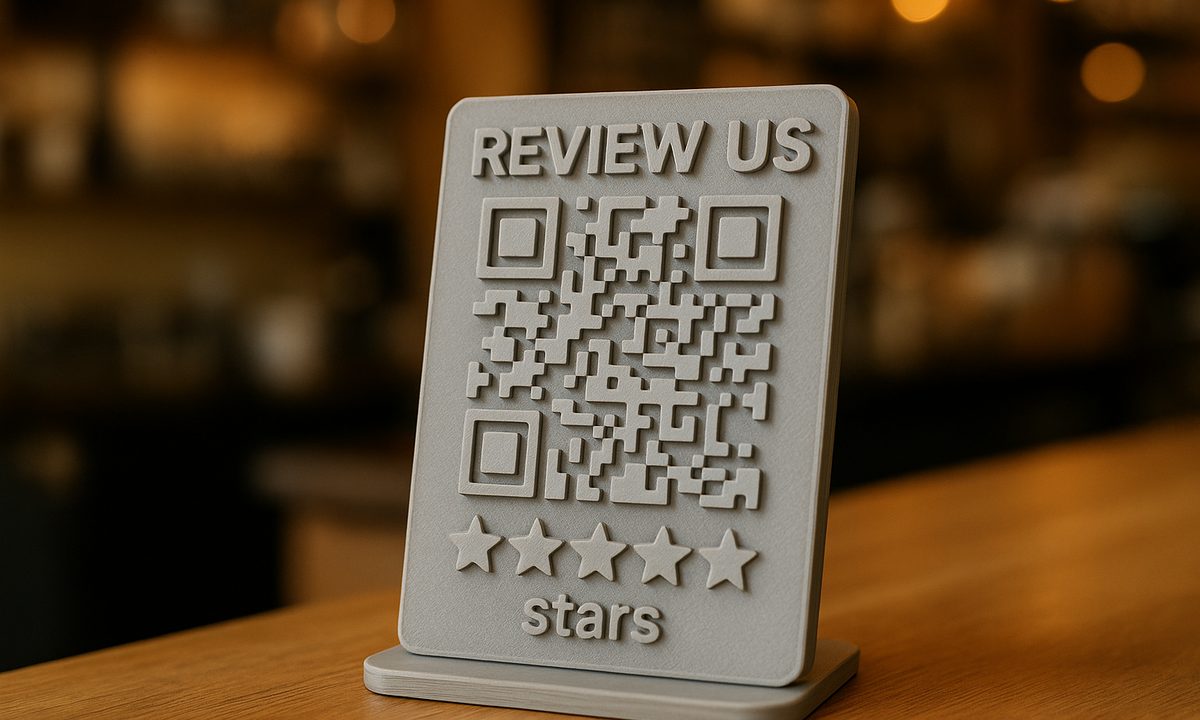 Placa QR para reseñas de Google: más reseñas en Tenerife