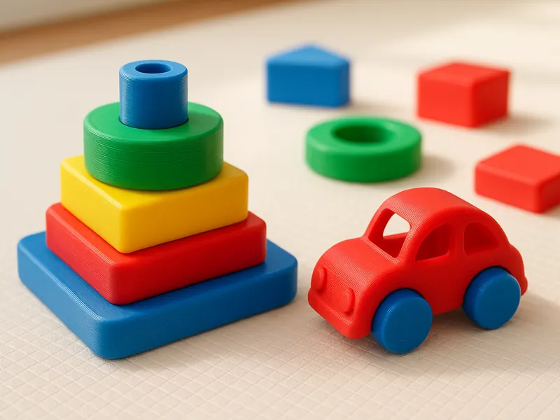 Juguetes educativos para niños impresos en 3D